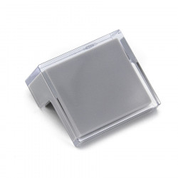 Ручка-кнопка serplast, Серый / прозрачный, 32/47х43х25 мм, Модерн, Polyplast, Италия, 0603TRAS/GR