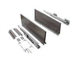 Комплект ящика Firmax Smartline, длина 400 мм, высота 199 мм, Push-to-Open, антрацит, FRM0740.043/199P