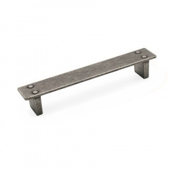 Ручка-скоба Bench, Матовое олово, 128/154 мм, Аутентик, Metakor, Бельгия, 19.3970.59