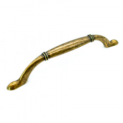 Ручка-скоба Anello, Бронза античная, 128/169 мм, Классика, Gamet, Польша, UR49-0128-G0035
