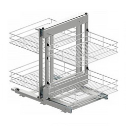 Система Волшебный угол, MAXIMA CLASSIC Corner Comfort, 1000мм, правый, с доводчиком, хром, Rejs, WE31.0004.01.001