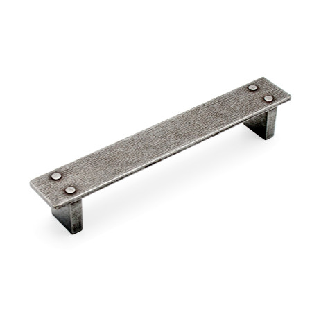 Ручка-скоба Bench, Олово глянцевое, 128/154 мм, Аутентик, Metakor, Бельгия
